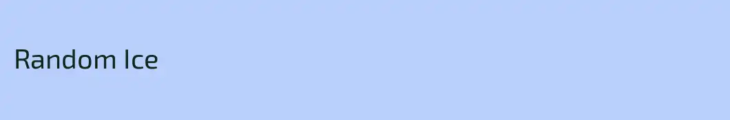Random Ice